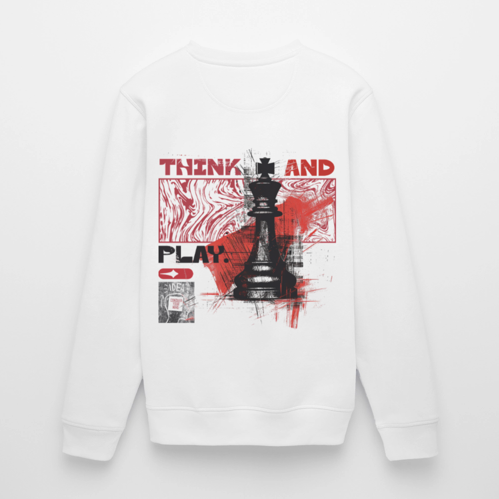 Orionis, Schach, 1st | Roller, Unisex Bio-Sweatshirt - Weiß
