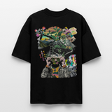 Oceani, Berge, 1st | Blaster, Oversize Bio T-Shirt, Unisex - Schwarz