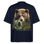 Ghadab, Bär, 1st | Blaster, Oversize Bio T-Shirt, Unisex - Navy