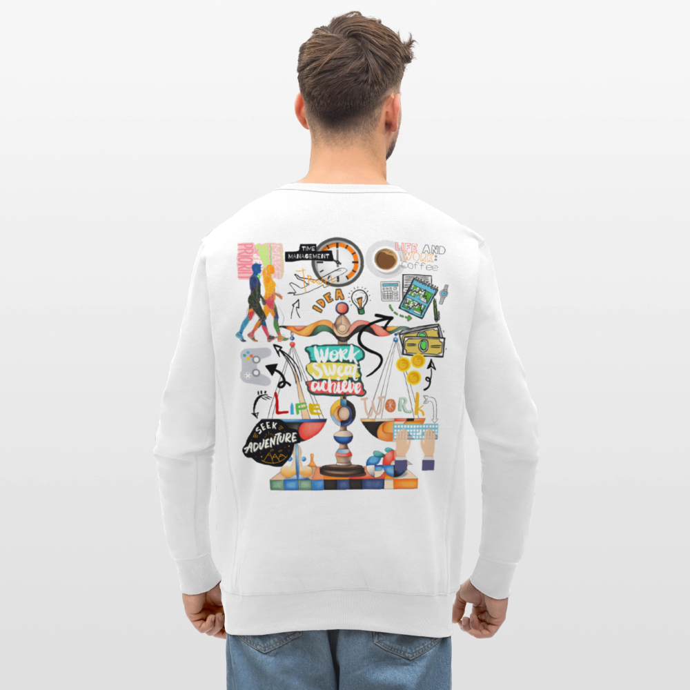 Nytheris, Waage, 1st | Roller, Unisex Bio-Sweatshirt - Weiß
