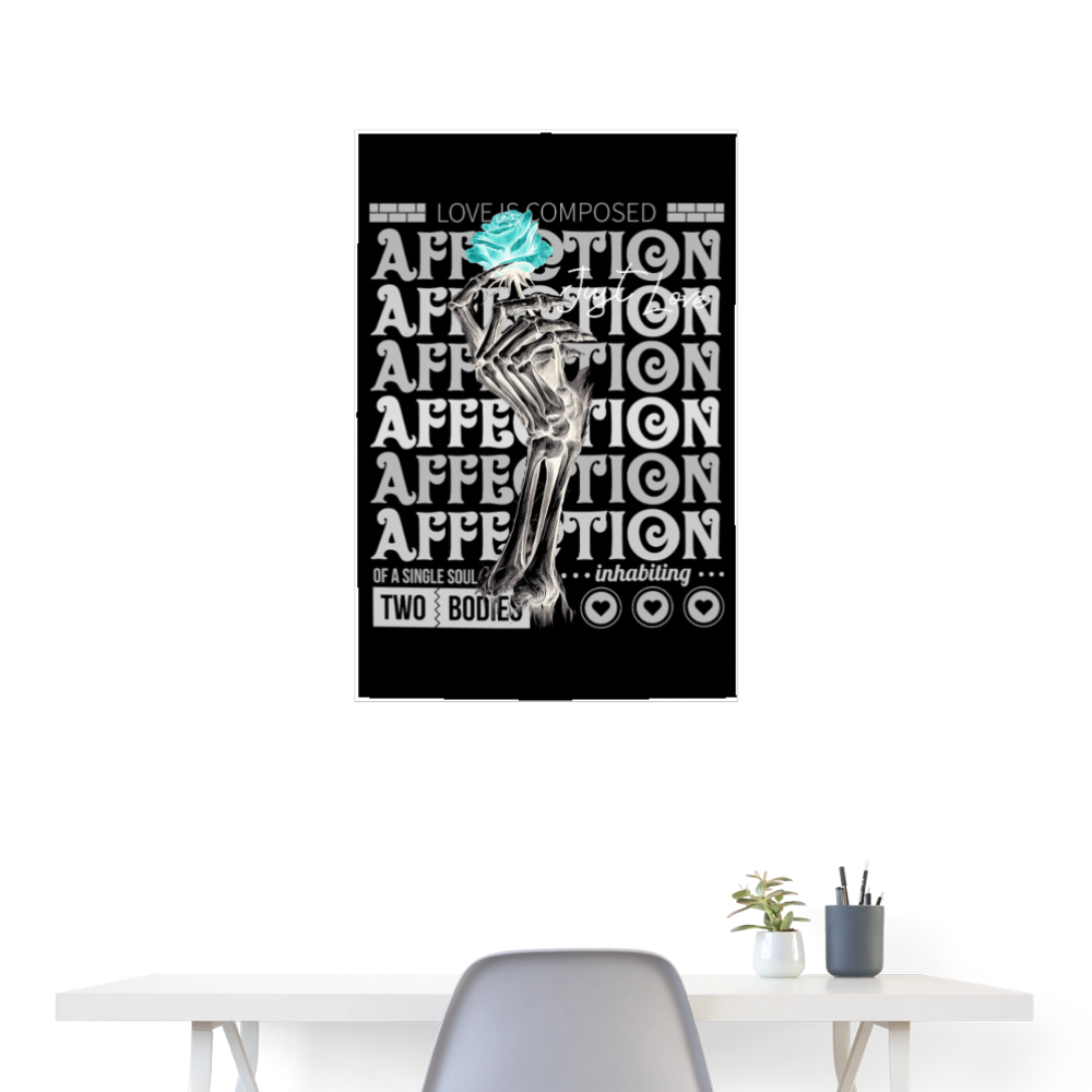 Hestian, Rose, 1st | Poster 60x90 cm - Weiß