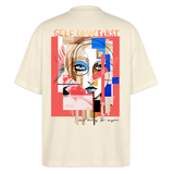 Vesperion, Frau, 1st | Blaster, Oversize Bio T-Shirt, Unisex - Weißgrau