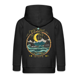 Izanami, Berge, 1st | Kinder Zip Hoodie - Schwarz