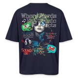 Apollan, Musik, 1st | Breezy, Oversized Unisex T-Shirt - Navy