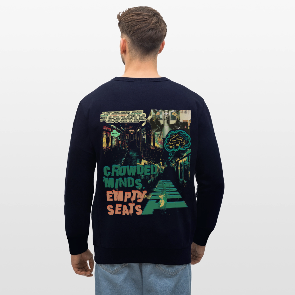 Gaian, U-Bahn, 1st | Roller, Unisex Bio-Sweatshirt - Navy