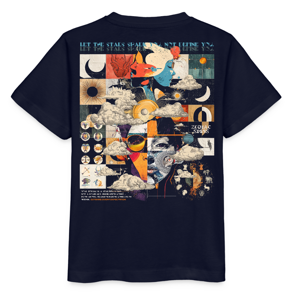 Hekatean, Sternzeichen, 1st | Kinder Bio T-Shirt - Navy