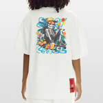 Calveron, Skelet, 1st | Heve, Heavyweight Oversized Bio T-Shirt, Unisex - OFF WHITE