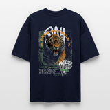 Demeter, Tiger, 1st | Blaster, Oversize Bio T-Shirt, Unisex - Navy