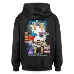 Nerthus, Gesicht, 1st | Freshhood, Oversized Unisex Hoodie - Anthrazit