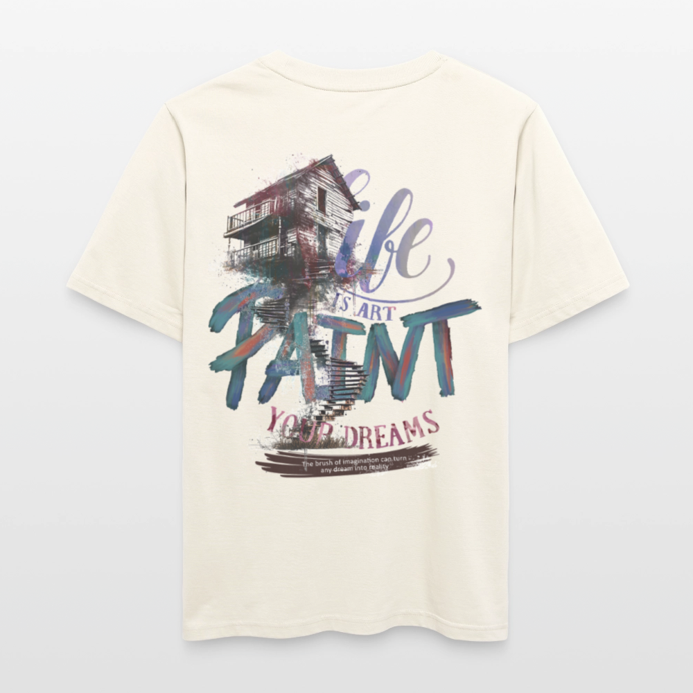 Ignisvar, Haus, 1st | Essential, Relaxed Fit Unisex Bio T-Shirt - Naturweiß 