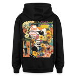 Vaelthar, Blumen, 1st | Freshhood, Oversized Unisex Hoodie - Schwarz