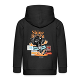 Gulperî, Glühbirne, 1st | Kinder Zip Hoodie - Schwarz