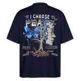 Ravana , Baum, 1st | Blaster, Oversize Bio T-Shirt, Unisex - Navy