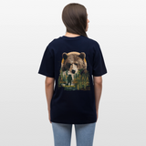 Ghadab, Bär, 1st | Essential, Relaxed Fit Unisex Bio T-Shirt - Navy