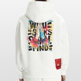Therondir, Beten, 1st | Heavyweight Oversized Bio Hoodie, Unisex - OFF WHITE
