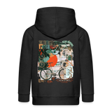 Eldrathis, Fahrrad, 1st | Kinder Zip Hoodie - Schwarz