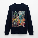 Tangaroa , Skelet, 1st | Roller, Unisex Bio-Sweatshirt - Navy