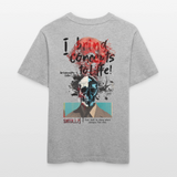 Titanis, Totenkopf, 1st | Essential, Relaxed Fit Unisex Bio T-Shirt - Grau meliert