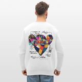 Baldurion, Herzen, 1st | Roller, Unisex Bio-Sweatshirt - Weiß