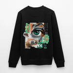 Siegfried, Augen, 1st | Roller, Unisex Bio-Sweatshirt - Schwarz