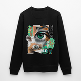 Siegfried, Augen, 1st | Roller, Unisex Bio-Sweatshirt - Schwarz