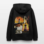 Morian, Leuchtturm, 1st | Freshhood, Oversized Unisex Hoodie - Schwarz