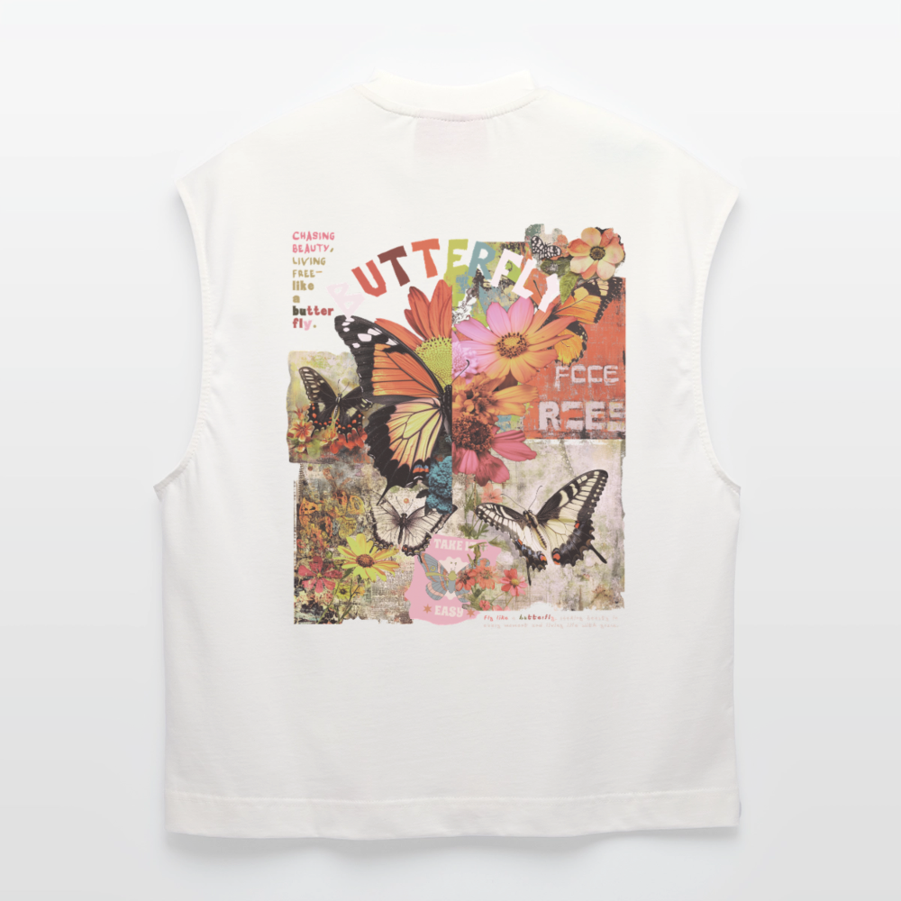Azaroth, Schmetterling, 1st | Heavyweight Oversized Bio Tank Top, Unisex - OFF WHITE