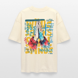 Perseus2, Beten, 1st | Blaster, Oversize Bio T-Shirt, Unisex - Weißgrau