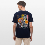Aresia, Zebra, 1st | Essential, Relaxed Fit Unisex Bio T-Shirt - Navy