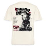 Zentharis, Bär, 1st | Essential, Relaxed Fit Unisex Bio T-Shirt - Naturweiß 