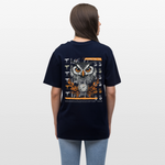 Marid, Eule, 1st | Essential, Relaxed Fit Unisex Bio T-Shirt - Navy