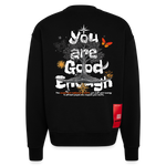 Anubis, Baum, 1st | Heavyweight Oversized Bio Sweater, Unisex - SOLID BLACK