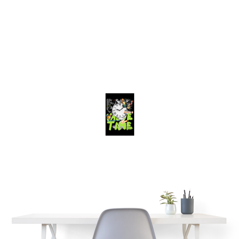 Ifrit, Uhr, 1st | Poster 20x30 cm - Weiß
