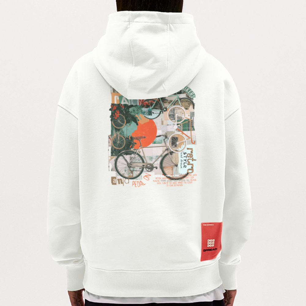Eldrathis, Fahrrad, 1st | Heavyweight Oversized Bio Hoodie, Unisex - OFF WHITE