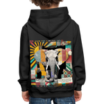 Thanatain, Elefant, 1st | Kinder Hoodie - Schwarz