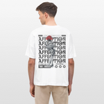 Tiberion, Rose, 1st | Blaster, Oversize Bio T-Shirt, Unisex - Weiß