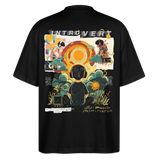 Hermesan, Kindheit, 1st | Blaster, Oversize Bio T-Shirt, Unisex - Schwarz