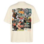 Aurelion, Office, 1st | Blaster, Oversize Bio T-Shirt, Unisex - Weißgrau