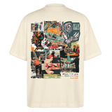 Aurelion, Office, 1st | Blaster, Oversize Bio T-Shirt, Unisex - Weißgrau
