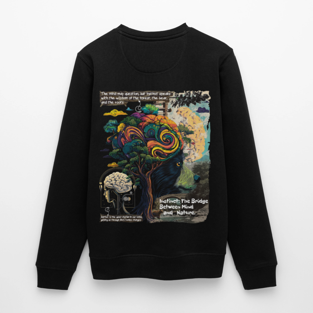 Aphroan, Bär, 1st | Roller, Unisex Bio-Sweatshirt - Schwarz