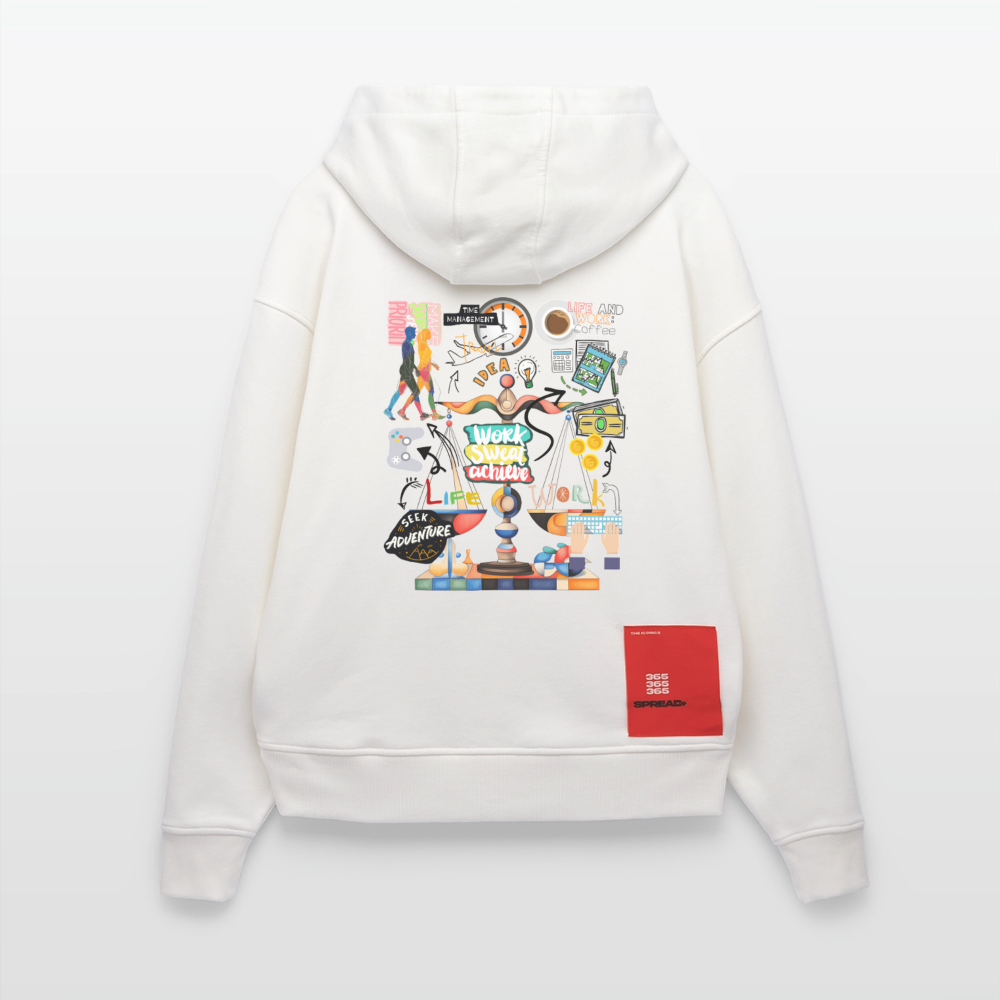 Nytheris, Waage, 1st | Heavyweight Oversized Bio Hoodie, Unisex - OFF WHITE