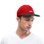 Snapback Cap - Rot/Schwarz