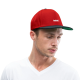 Snapback Cap - Rot/Schwarz