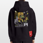 Ryujin, Falke, 1st | Heavyweight Oversized Bio Hoodie, Unisex - SOLID BLACK