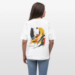 Vegaon, Banane, 1st | Blaster, Oversize Bio T-Shirt, Unisex - Weiß
