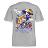 Vorthalos, Skelet, 1st | Essential, Relaxed Fit Unisex Bio T-Shirt - Grau meliert