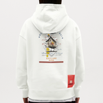 Durnamar, Vogel, 1st | Heavyweight Oversized Bio Hoodie, Unisex - OFF WHITE