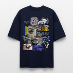 Tianlong, Gesicht, 1st | Blaster, Oversize Bio T-Shirt, Unisex - Navy
