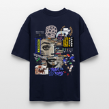Tianlong, Gesicht, 1st | Blaster, Oversize Bio T-Shirt, Unisex - Navy