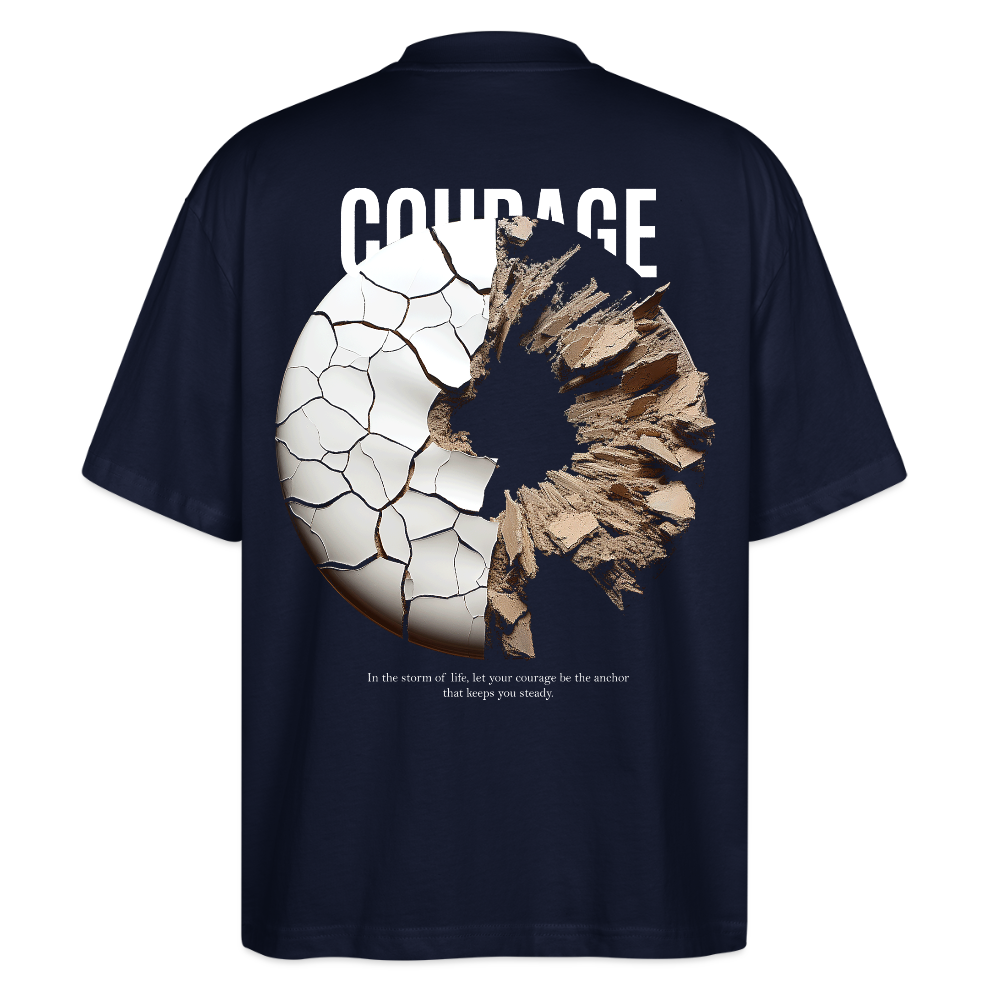 Şêwqî, Donut, 1st | Blaster, Oversize Bio T-Shirt, Unisex - Navy